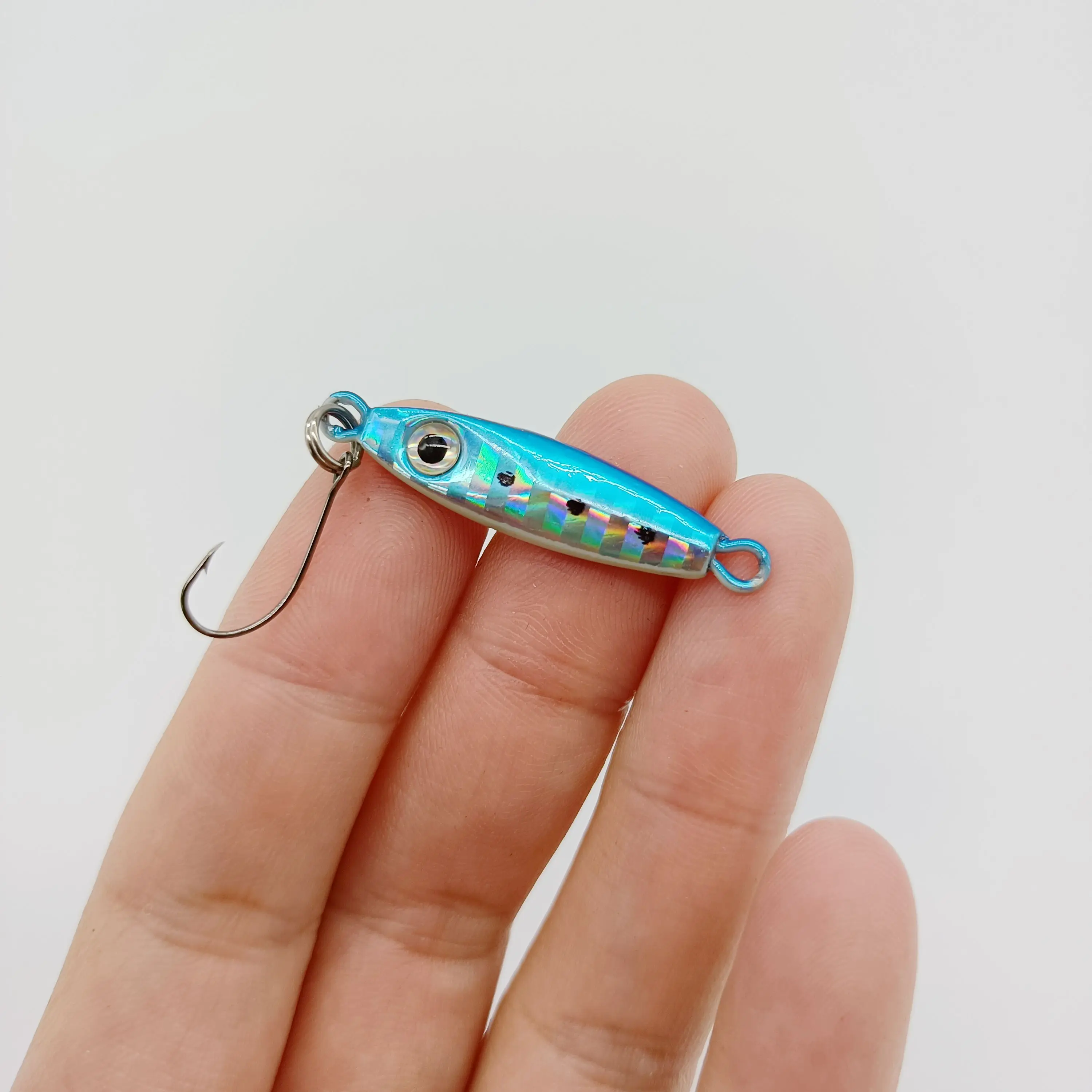 DUODUOYU, 1 Uds., Mini señuelo de pesca vertical, 3g/6g, señuelos pequeños, plantillas de Metal, Jigbait, anzuelo único, señuelo Artificial, aparejos de pesca - imagen 3
