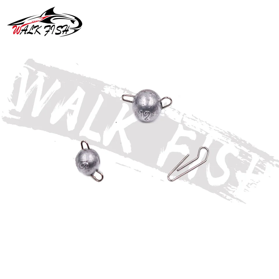 WALK FISH-plomos de pesca Cheburashka, accesorios de pesca, cabeza de plantilla, pesas de bala, señuelo suave, grupo de 2g-18g, anzuelo agrandado, 5 unidades por lote - imagen 4