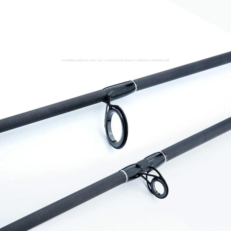 M/MH-caña de pescar telescópica superligera y dura, palos de Pesca negros, caña de fundición, dos puntas, 2,1 m, 2,4 m - imagen 4