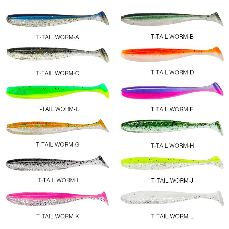 TSURINOYA 88mm 3,6g fácil brillo cebos blandos señuelo de pesca Wobblers pesca de carpa señuelos blandos cebos de plástico Artificial de silicona - imagen 3