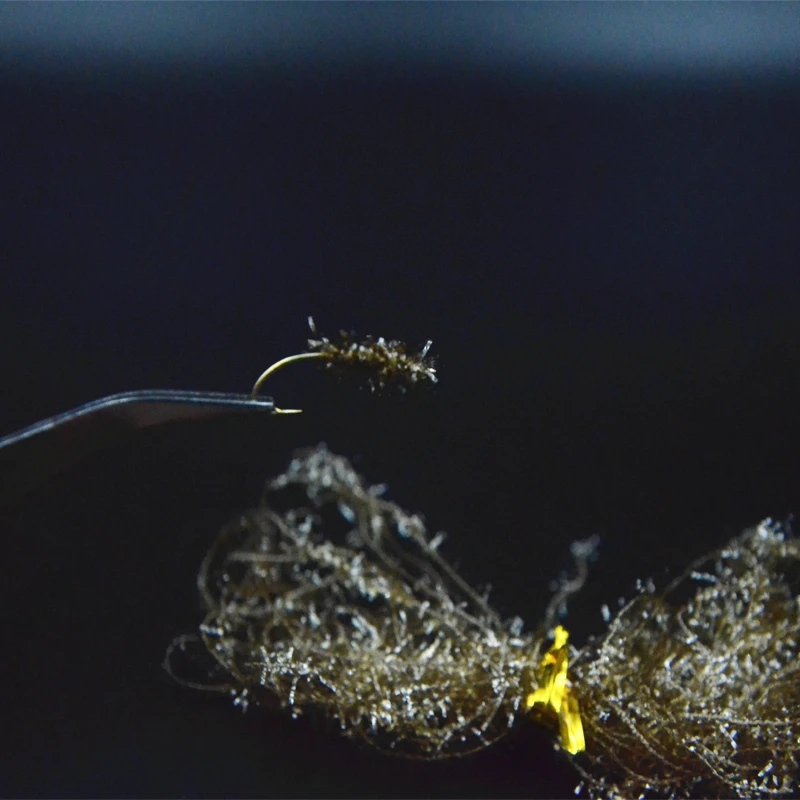 Flying tying-Cactus Tinsel Flash, línea de chenilla, cuerpo medio de cristal, materiales de atado de chenilla de hielo, 12 colores, Total de 48m - imagen 3