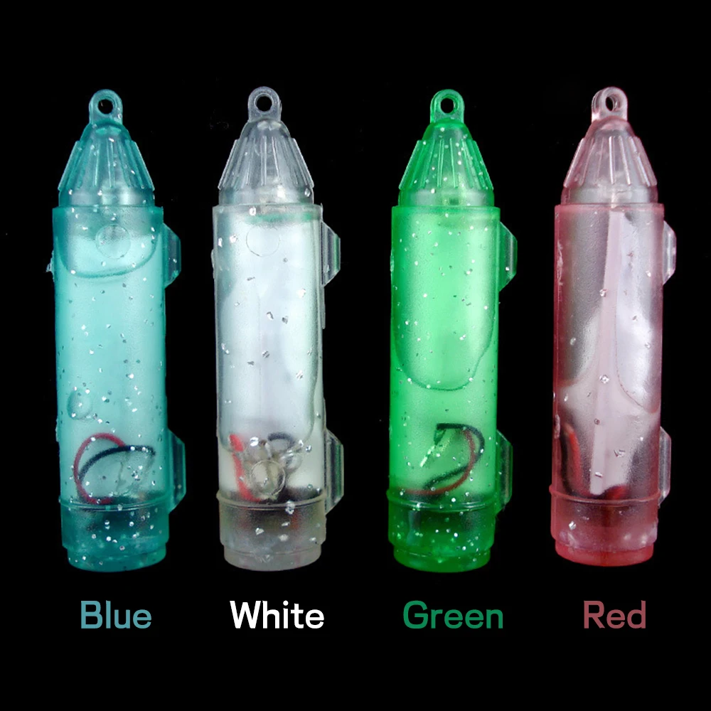 Elllv-Mini lámpara de atracción de peces subacuáticos, luz LED intermitente para recolección de pesca, cebos azules, blancos, rojos y verdes, 6cm/8g, 1 unidad - imagen 3