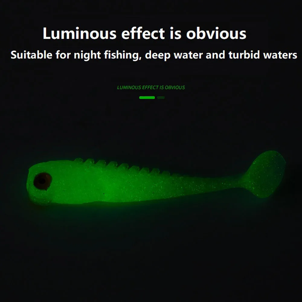 Señión de pesca luminosa para la noche en varias condiciones de agua