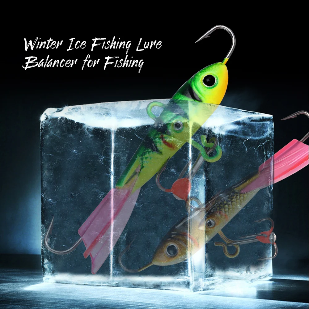 FISH KING-señuelo de Pesca en hielo de invierno, 6,3 cm/10g, 8,5g/20g, equilibrador para cebo de Pesca, anzuelos de Pesca de carpa, señuelo duro, aparejos de Pesca