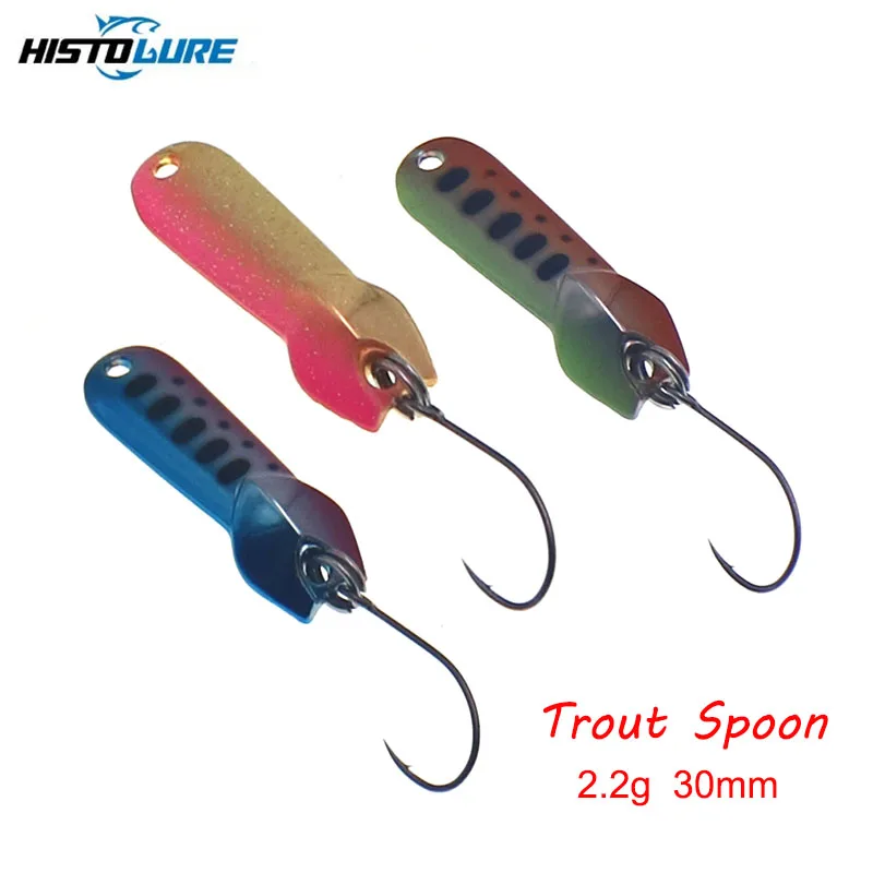 HISTOLURE-señuelo de pesca de Metal, cuchara Wobbler, perca, Lucio, salmón, 2,2g, 30mm - imagen 4