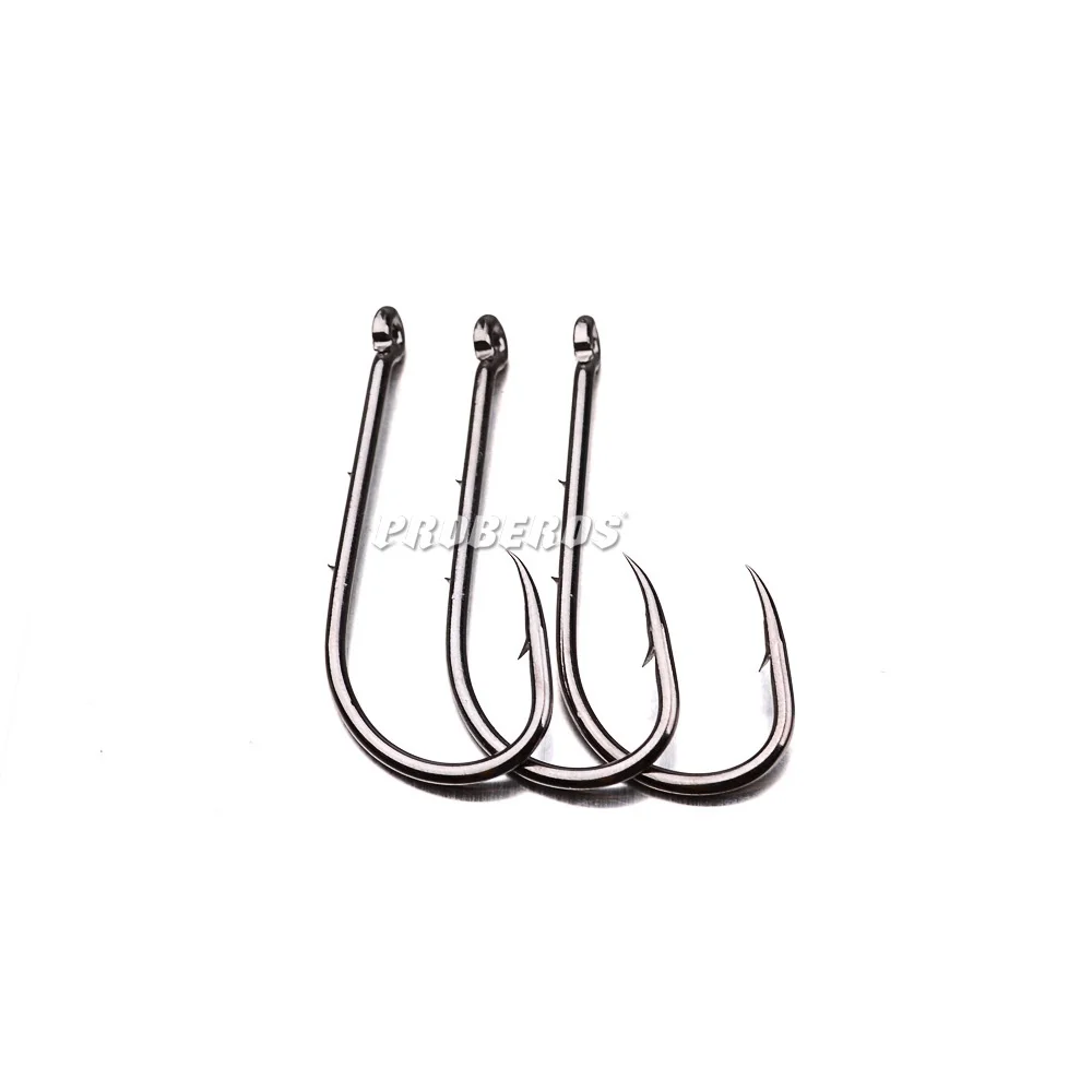 Anzuelos de pesca de acero al carbono, cabeza de plantilla, manivela grande, gancho de púas para gusanos blandos, pesca de carpa, 20 unidades por lote - imagen 2