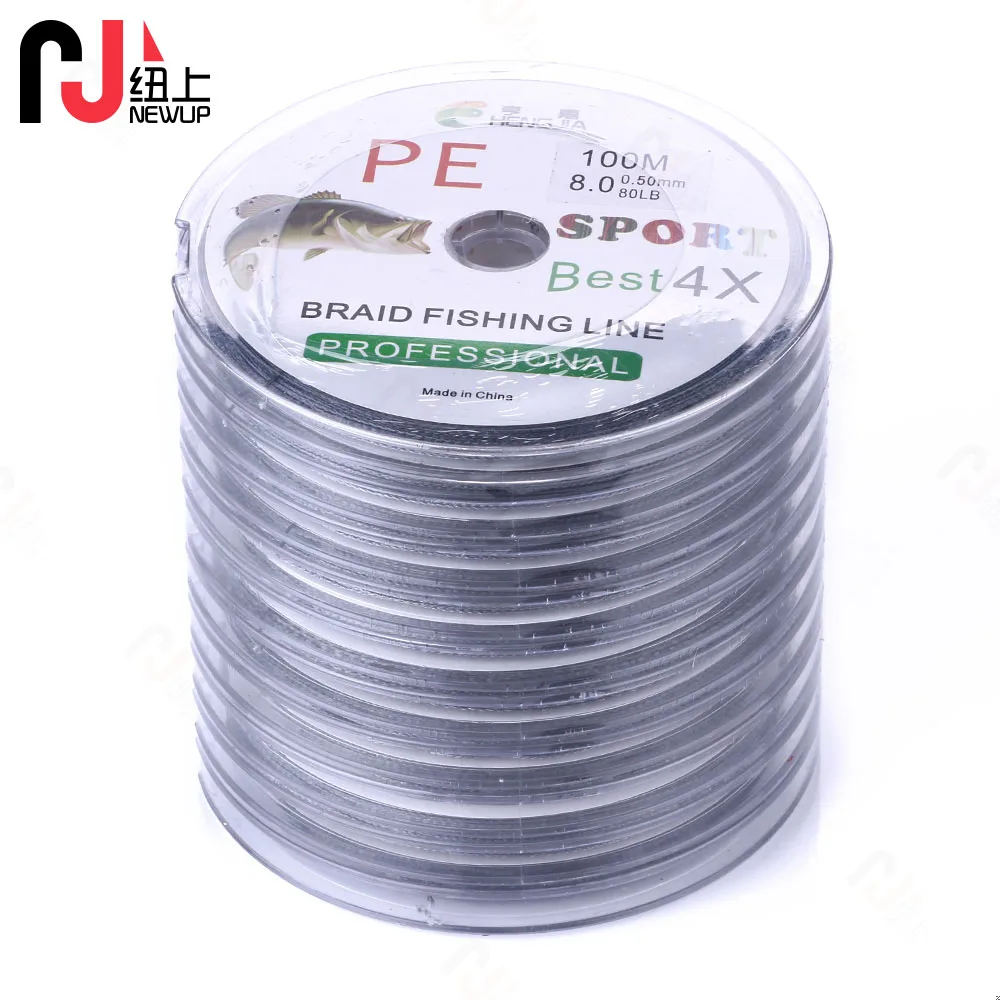 Sedal de pesca trenzado, 100M, 4 hebras, 300M, 15-80lb, multifilamento, pesca suave de carpa - imagen 2