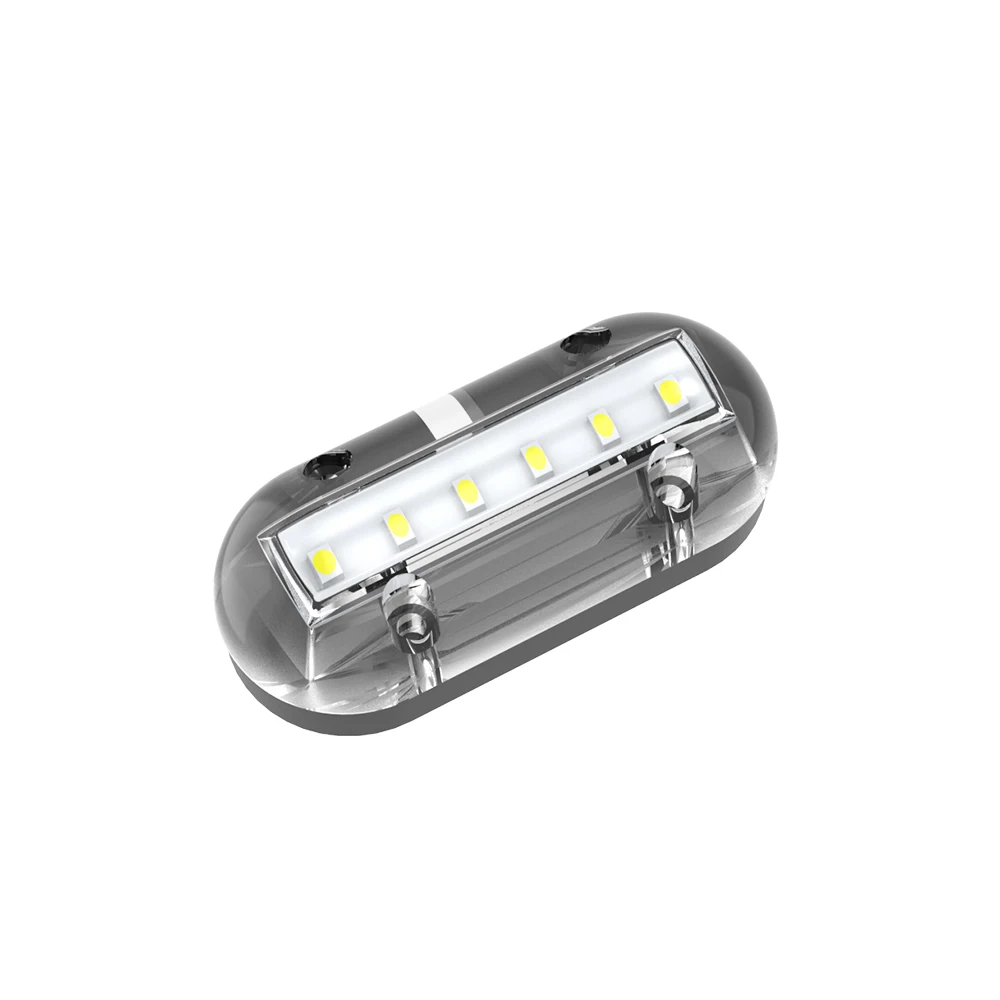 Accesorios para barco, lámpara subacuática marina, luz LED de navegación impermeable, yate, blanco y azul, cubierta de lámpara de PC transparente IP68, 12VDC - imagen 3