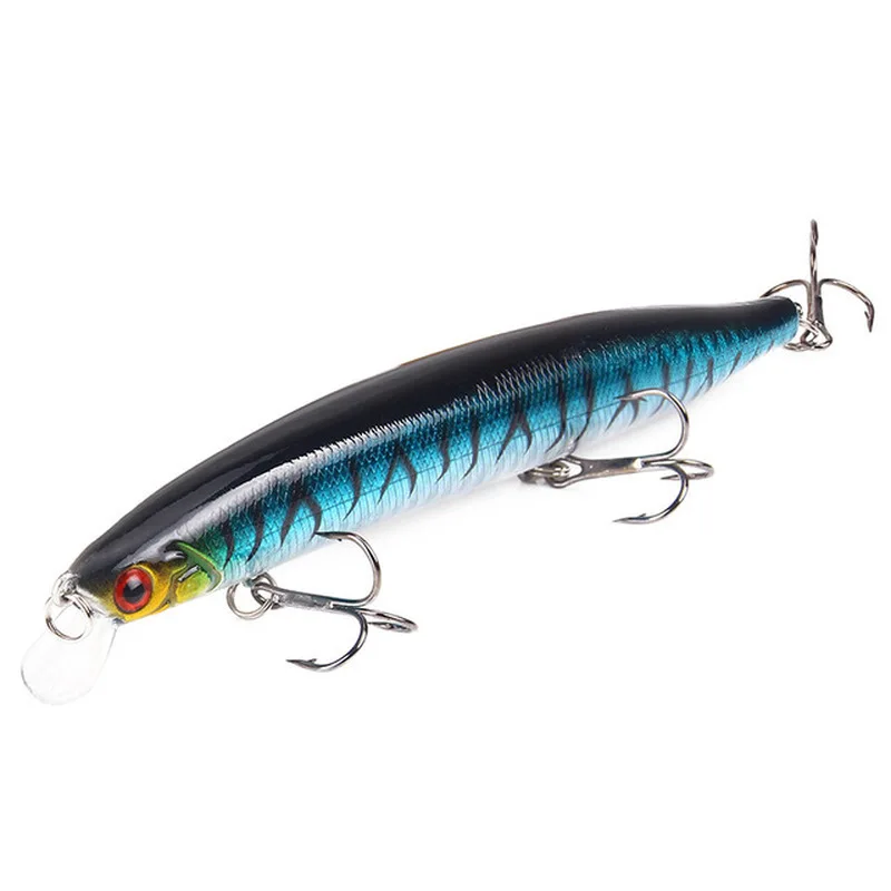 Señuelo de pesca de cebo Minnow, peso de 19,1g/13,5 cm, buceo profundo de 0,5-1,2 m, aparejos de pesca Wobbler Artificial Isca, 1 unidad - imagen 5