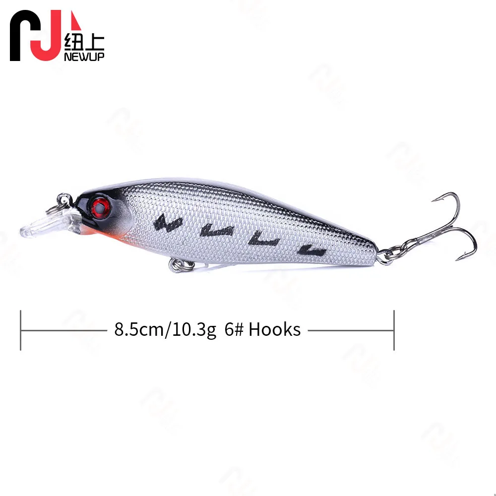 Señuelo de pesca de ojos 3D, anzuelos Crankbait, 1 unidad, 8cm, 9,3g, Topwater wobbler - imagen 3