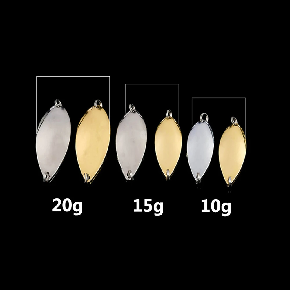 Cuchara giratoria de pesca, cebo duro de lentejuelas de ruido, de metal, 10g, 15g, 20g, dorado/plateado, 1 ud. - imagen 5