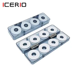 ICERIO-caja de aparejos de pesca ABS Premium con carretes de hilo de pesca de espuma EVA suave con 8 ejes y 16 ejes opcionales