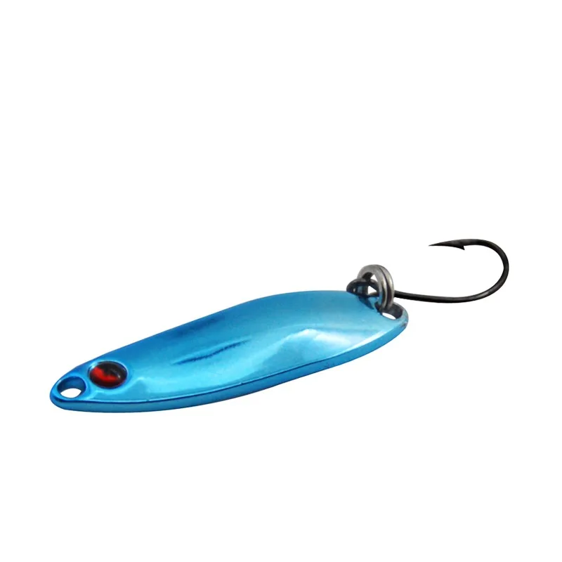 Señuelo de pesca con cuchara, 3g/3,5 cm, gancho individual, cucharas coloridas, señuelos artificiales, cebo duro, lote de 5 piezas en oferta - imagen 4
