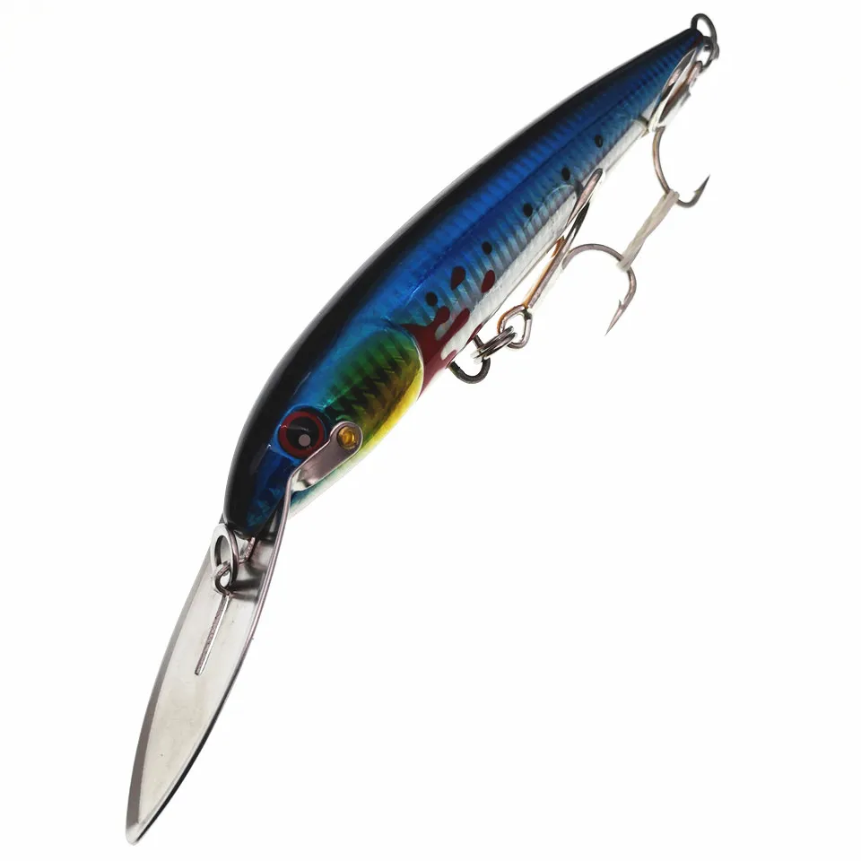 NOEBY-señuelo de pesca de pececillo grande, señuelo duro de pesca flotante de 4 colores, 76g/60g/32,5g, 3 unids/lote - imagen 3