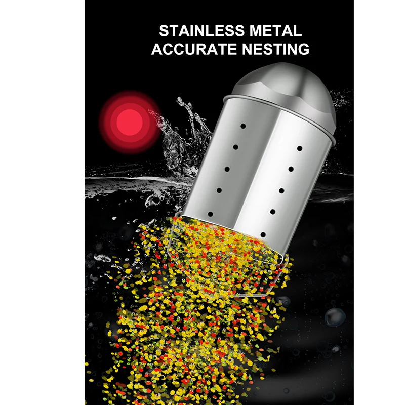 Dispositivo de anidación de punto fijo de acero inoxidable, cebo de agua flotante, dispositivo de lanzamiento, anzuelo de pesca señuelo perezoso, contenedor lanzador X579G - imagen 3