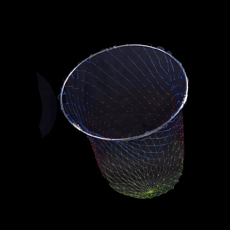 Redes de pesca trenzadas de nailon Pe, aparejos de pesca, malla de rombos plegable, profundidad de agujero, Red de inmersión plegable, todo para productos de pesca - imagen 4