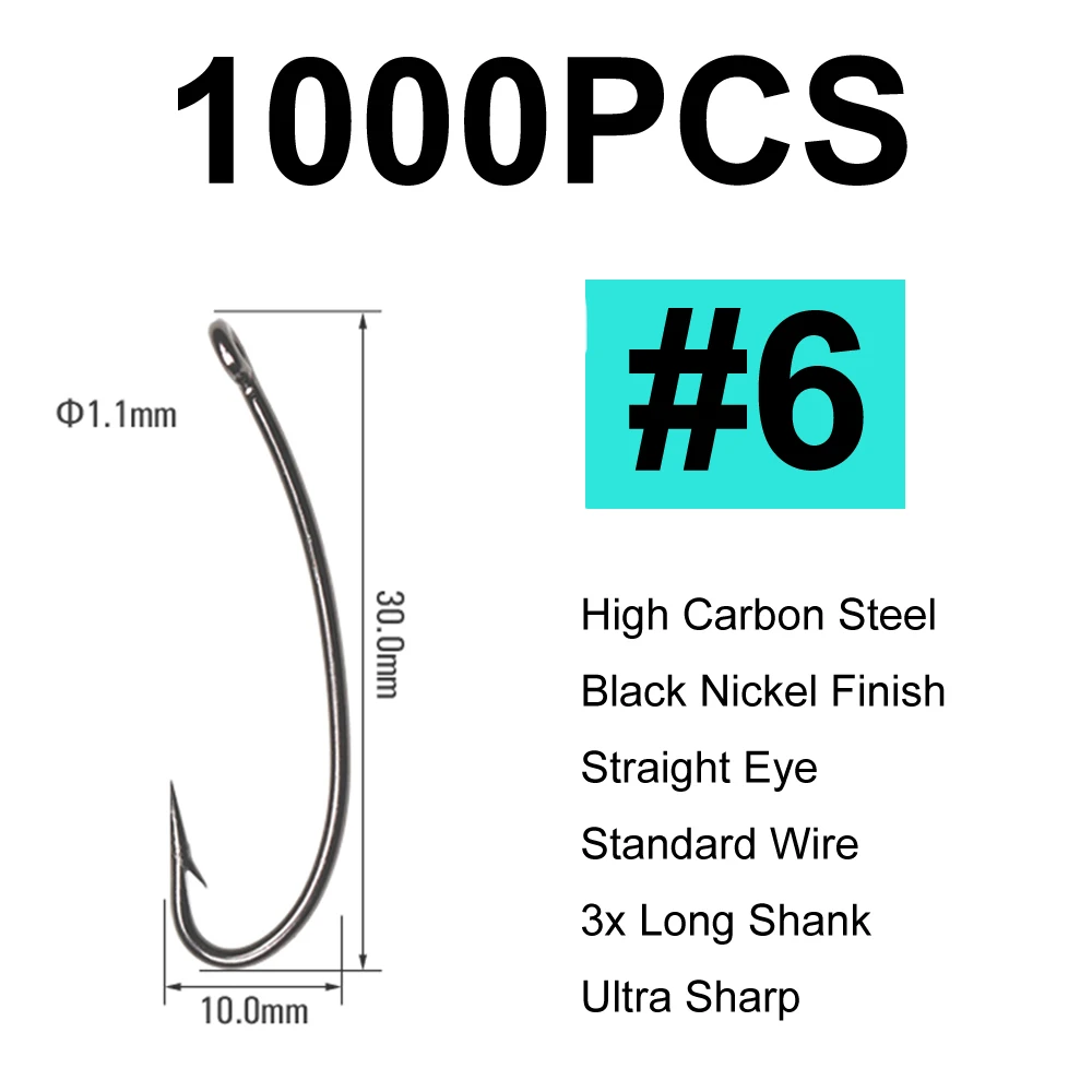 1000pcs size 6