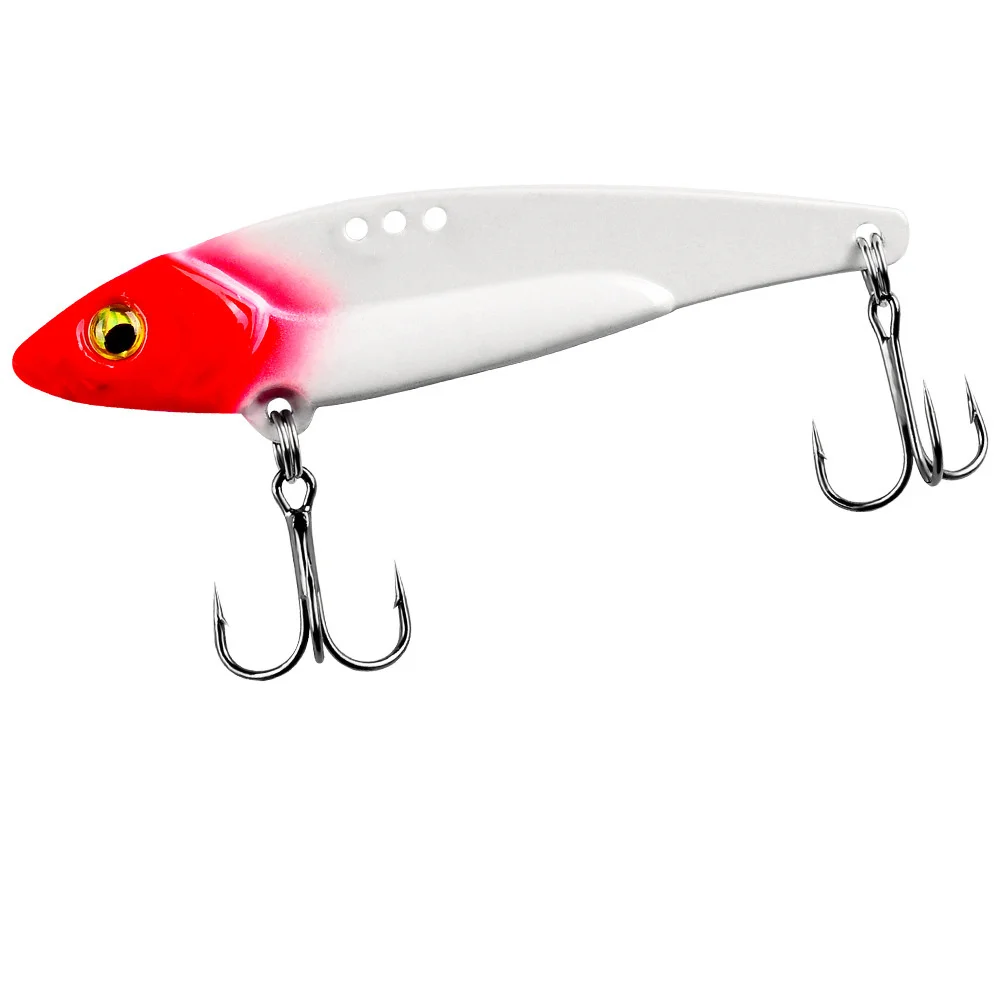 Señuelos de Pesca de Metal VIB, 5g, 7g, 12g, 17g, 20g, vibraciones vívidas, señuelo de cuchara, Crankbait, cebo duro Artificial VIB, señuelo de Jigging de ojos 3D - imagen 3