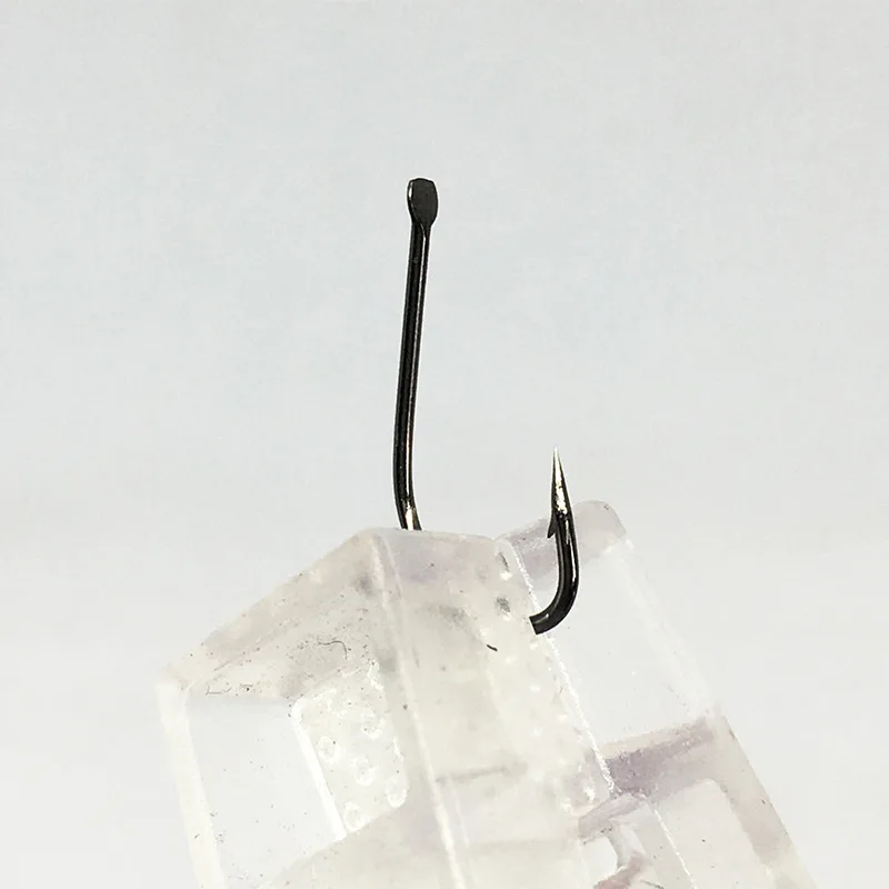 Anzuelos al por mayor a granel, 10000 unids/lote, anzuelo de pescado con púas de cabeza plana, aparejos de Pesca de carpa cruciana de acero rico en carbono - imagen 4