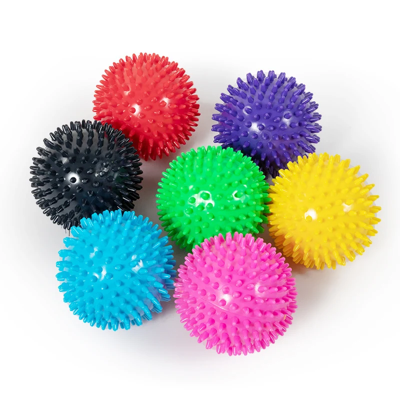 Mosodo-Bola de masaje con púas, masajeador con punto de gatillo, 9cm, alivio del estrés, bolas de pie, estiramiento, ejercicio, Yoga, equipo de Fitness - imagen 5