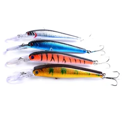 Cebo de ratán hundido en 4 colores, anzuelo de ratán, sumergimiento profundo, cebo de plástico Artificial marino, 12,5 cm/14g, 1 ud.