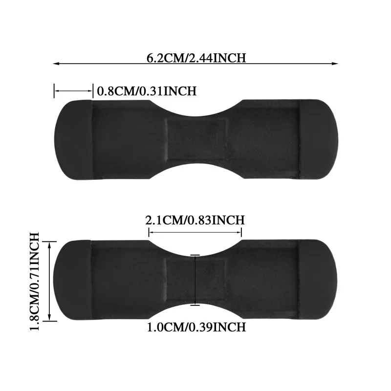 Base de carrete de pesca de goma, estera de protección, cubierta de goma elástica para carrete de pesca, herramientas de aparejos de pesca, 4 Uds. - imagen 2