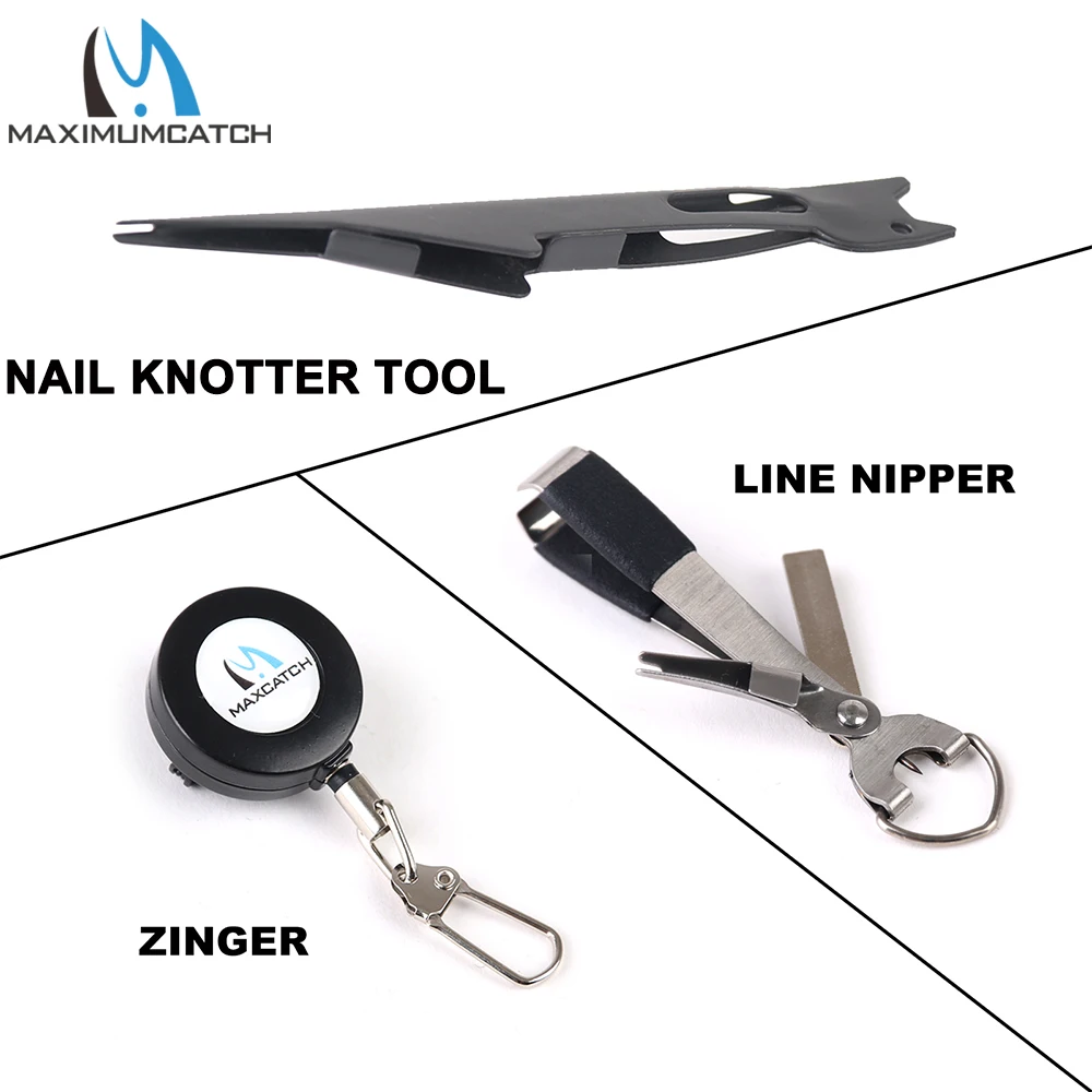Maximumcatch-Herramienta rápida para atar nudos de uñas, gancho Tyer de bucle, nivel para aparejos de pesca con mosca, anzuelo rápido, anudador de uñas, pinza Zinger de pesca - imagen 3