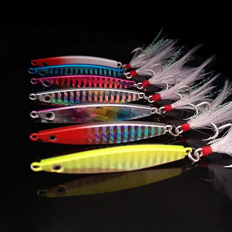 OUTKIT Señuelo Metálico para Jigging - Cuchara de Pesca 7-21g - imagen 5