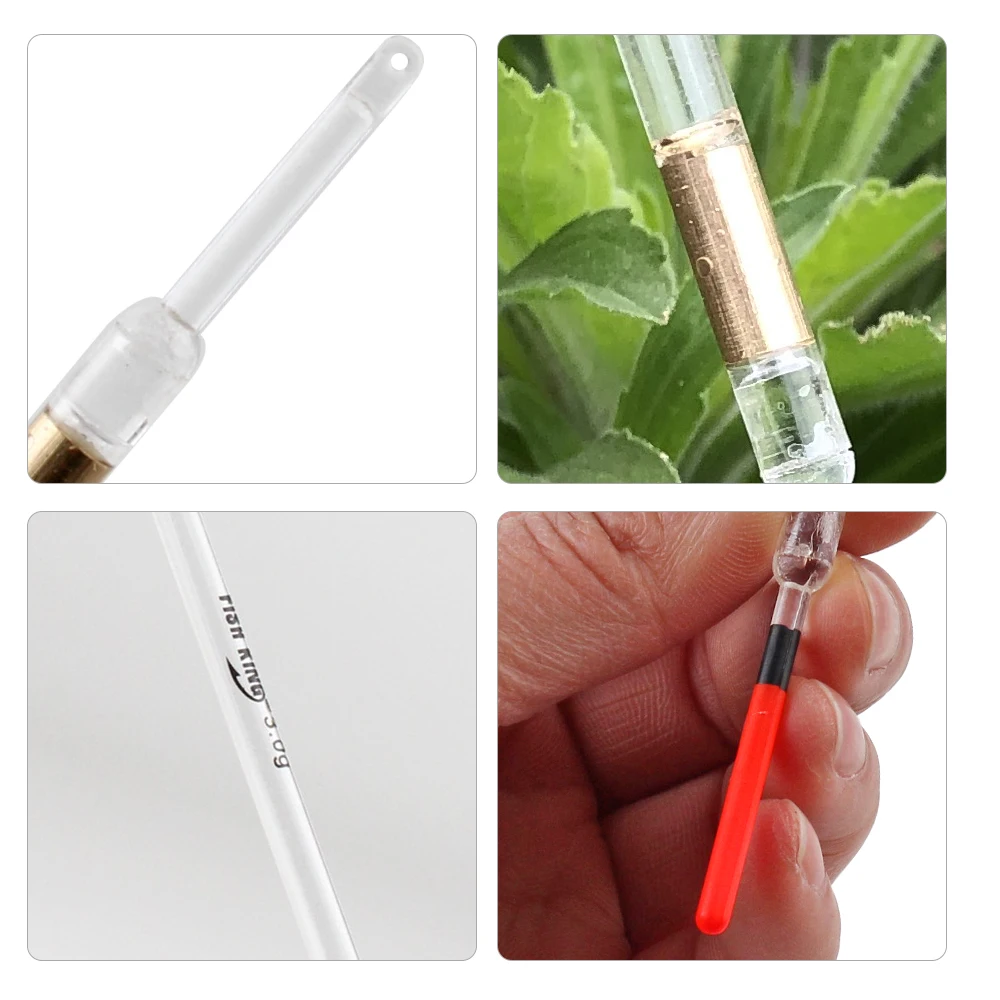 Flotadores de pesca vertical NGB – Plástico duro con tubo transparente - imagen 2
