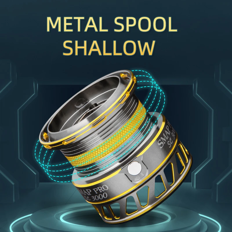 RYOBI-carrete giratorio SMAP PRO, 1000, 2000, 3000, 4000, 6 + 1BB Max, Darg, 8KG, peso ligero - imagen 3