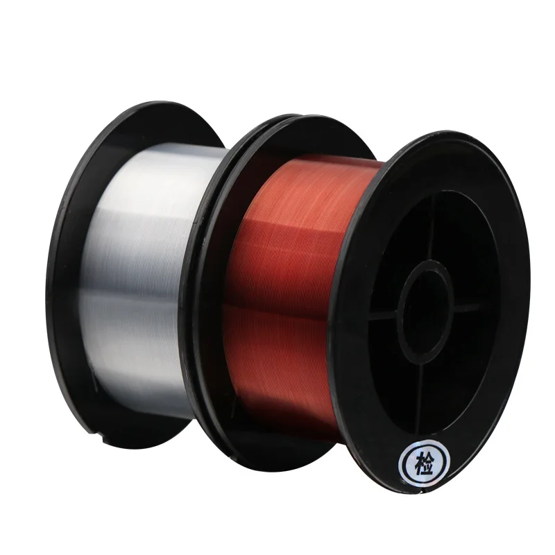 Línea de pesca de fluorocarbono Super pull de 200M, dos colores rojo/transparente, línea líder de fibra de carbono de 4-32LB, línea de pesca con mosca - imagen 2