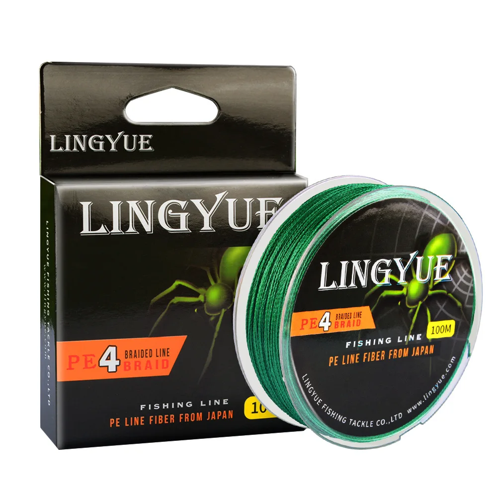 POETRYYI-sedal de pesca de alambre trenzado superfuerte de 100M, 6-80LB, 0,4-8,0, Material PE, multifilamento, para pesca de carpa - imagen 5