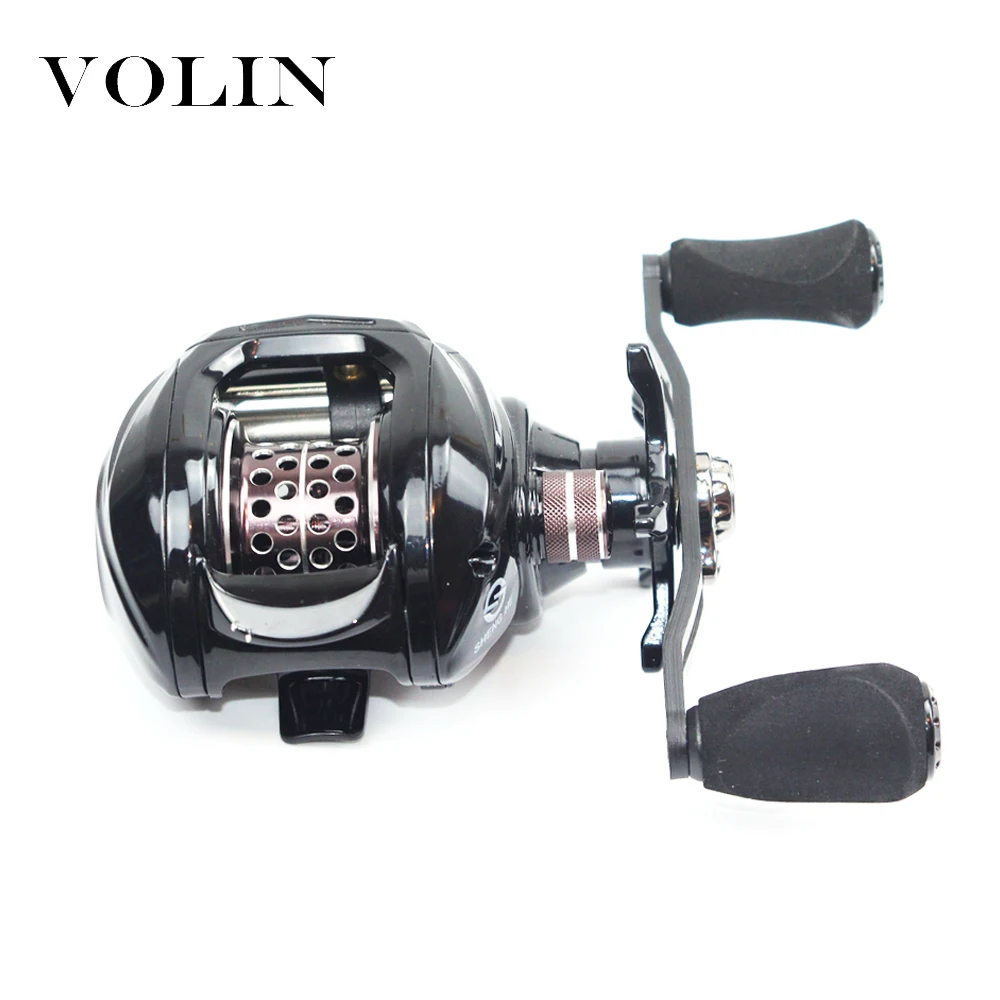 Volin-carrete de pesca Baitcasting BFS, sistema de freno magnético, arrastre máximo 4KG, 17 + 1 BB 6,3: 1, Japón NMB BB para perca de trucha, Lucio - imagen 2