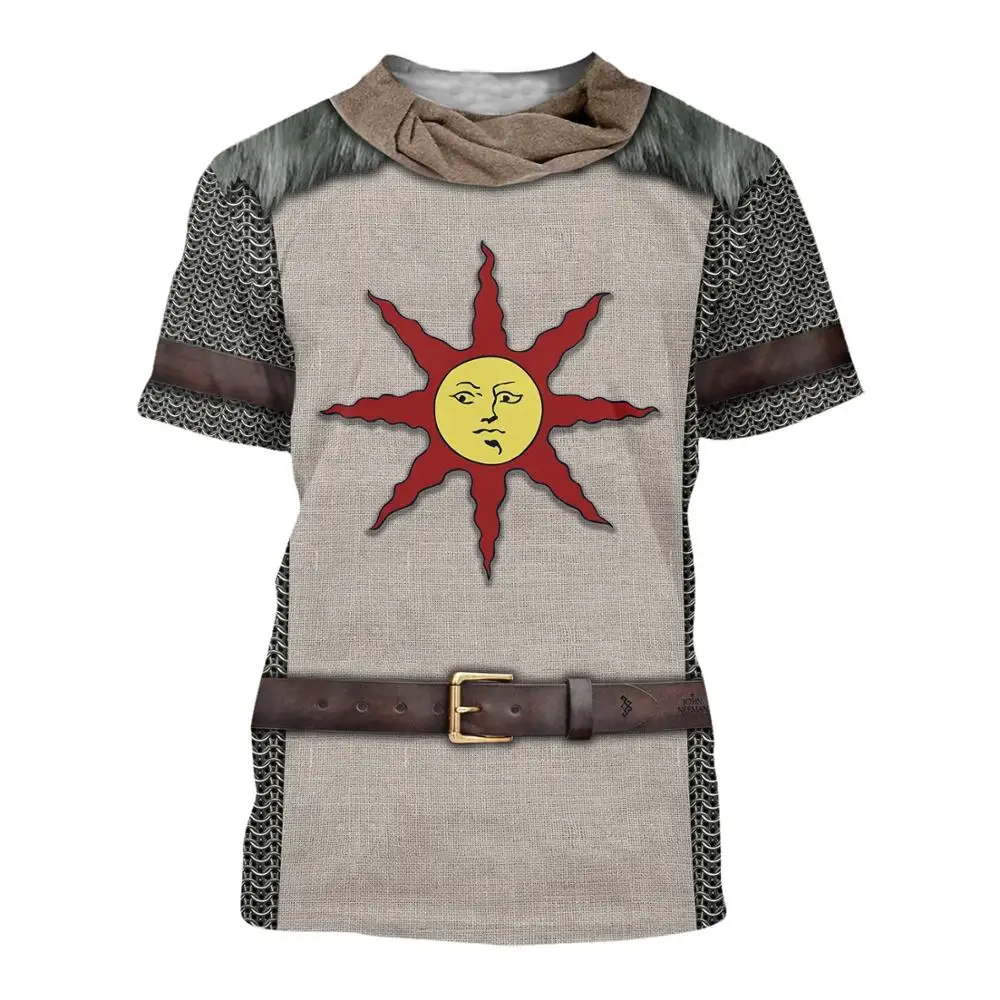 Camiseta Caballero Templario 3D QS30 – Armadura estampada para hombre - imagen 4