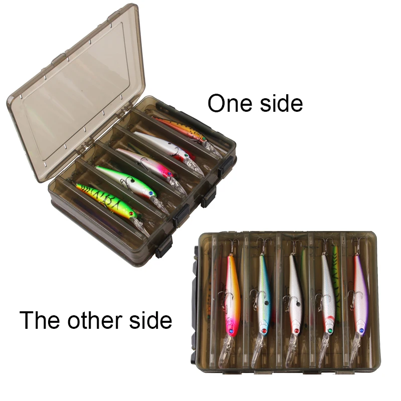 Señuelo de pesca de pececillos, cebo duro Artificial de 13,6g, Wobblers, Crankbait, Lucio, anzuelos triples con caja de aparejos de pesca, 10 piezas - imagen 5