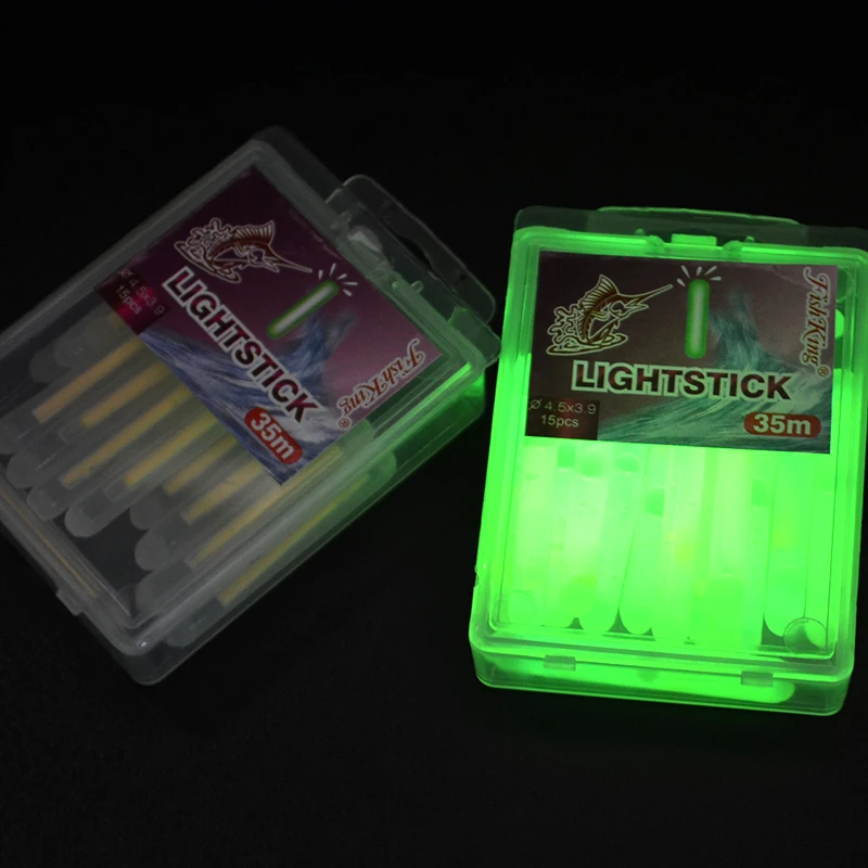 15 Uds Firefly caña fluorescente luz pesca caña flotante luz 38MM caña luminosa pesca al aire libre caña fluorescente luz - imagen 2