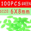 100pcs green 6x8mm