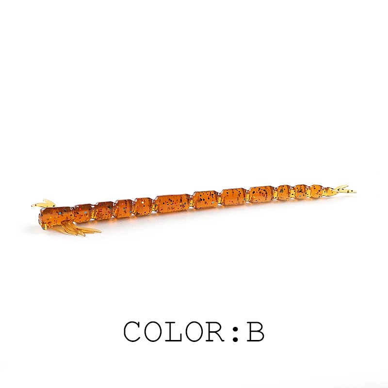 2021 nuevo supercontinente sangre teez larva cebo suave Luya cebo suave loco 55mm/80mm larva oscilante - imagen 4