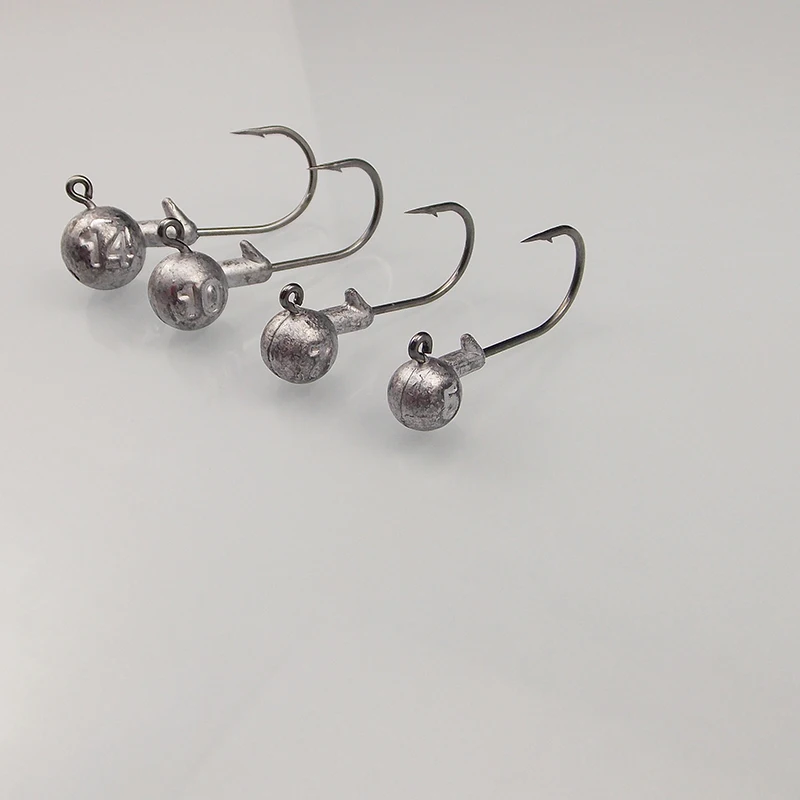 ESFISHING Jig Head 3g 5g 7g 10g 14g 9 Uds cabeza de fregadero anzuelos de pesca para aparejos de pesca con señuelo suave - imagen 4