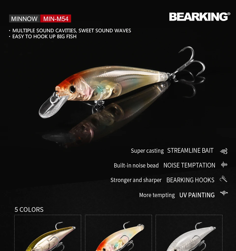 Cebo Minnow vista frontal