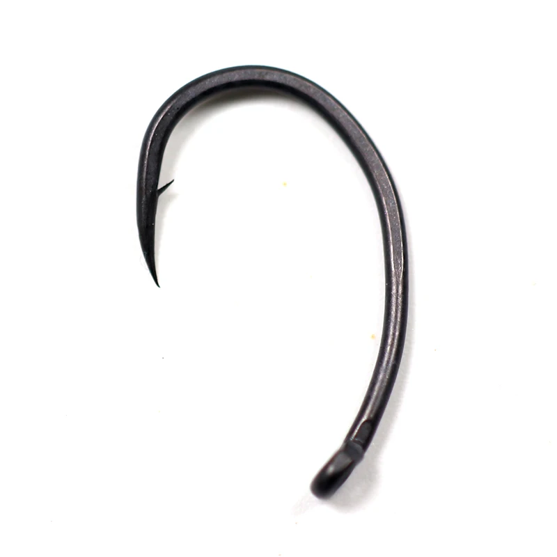Bimoo 100pcs Coating Carp Hooks Yn High Carbon Steel Matt Black with Barb Size 2 4 6 8 10 Europe Japan Carp Fishing Hook - imagen 4