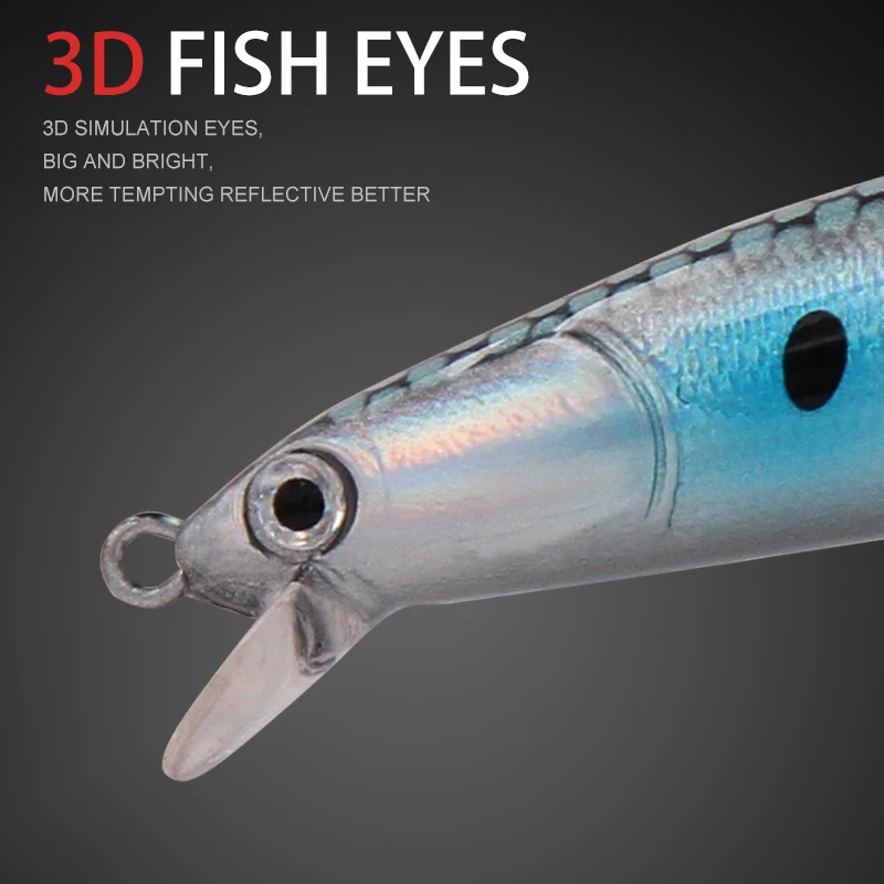 Wondershot-señuelo flotante para pesca de pececillos, anzuelo duro de fundición larga, profundidad de 130M, 13,5mm, 1,5g, Jerkbait, Wobblers, A03 - imagen 5