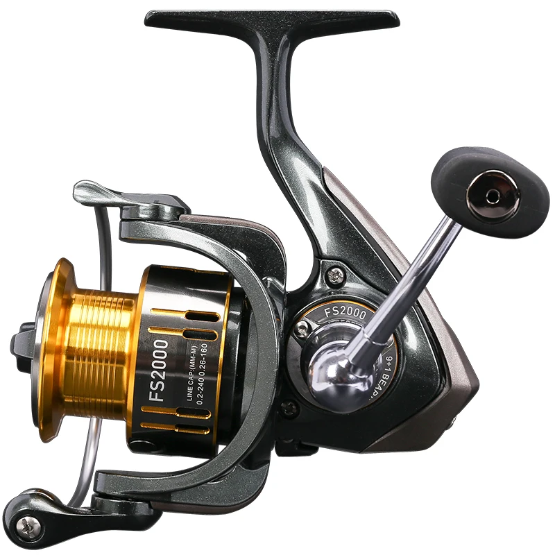 Rueda de Pesca giratoria de doble línea, carrete de Pesca superligero de fundición larga, agua dulce/de mar, doble uso, 2000 - imagen 5