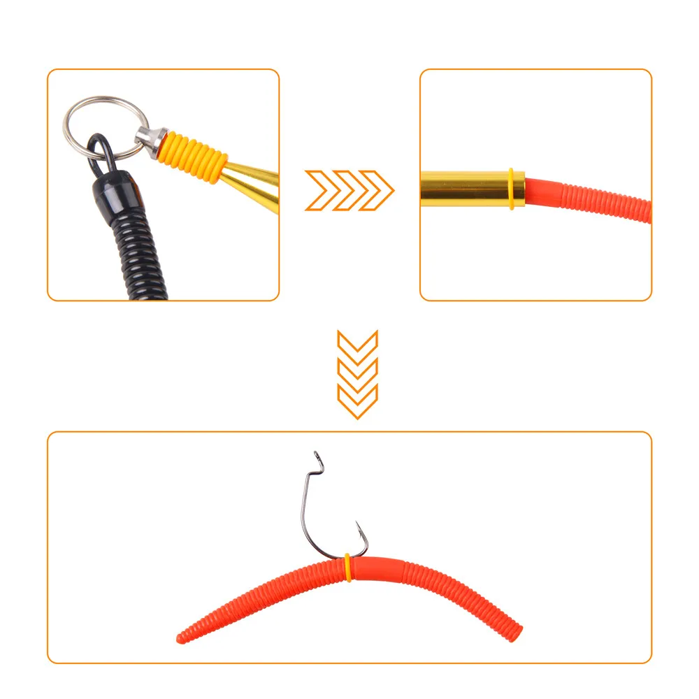Juntas tóricas de silicona, accesorios de pesca, junta de sellado de goma para gusanos, aparejo loco, herramienta de anillo redondo, aparejos de pesca, 200 Uds. - imagen 5
