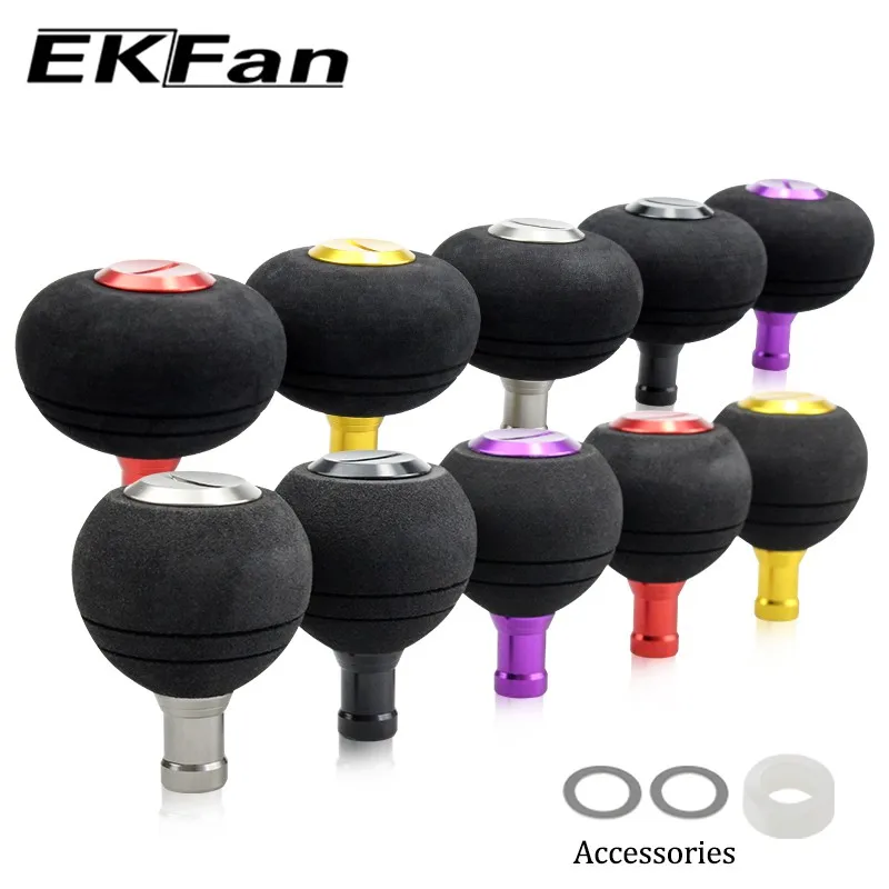 EKfan 40/50MM EVA perillas mango de carrete de pesca para SHI & DAI Spining Baitcast 1000-5000 - imagen 3