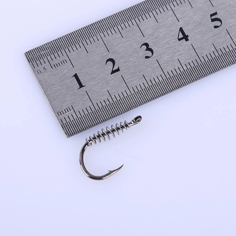 Anzuelos de pesca de resorte, accesorios de pesca con mosca, 10 unidades - imagen 4