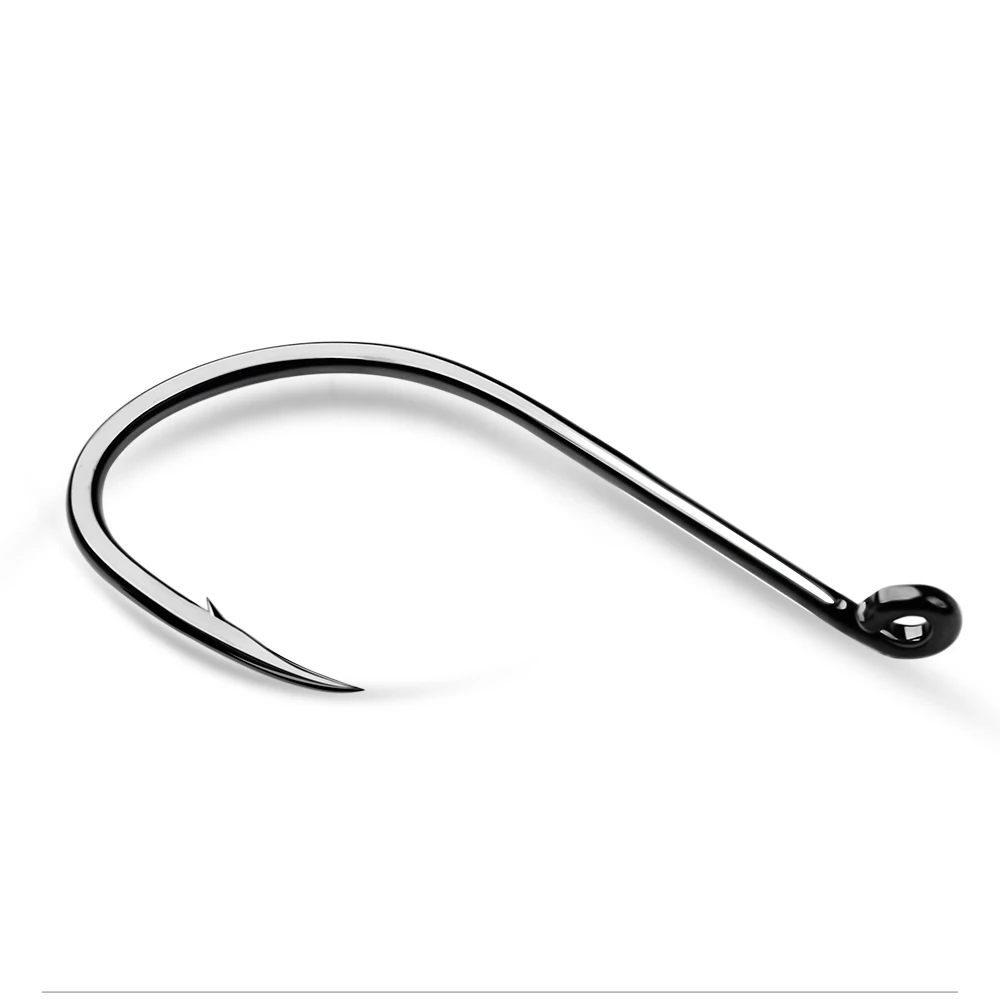 un elegante gancho de pesca curva diseñado para una pesca efectiva y eficiente