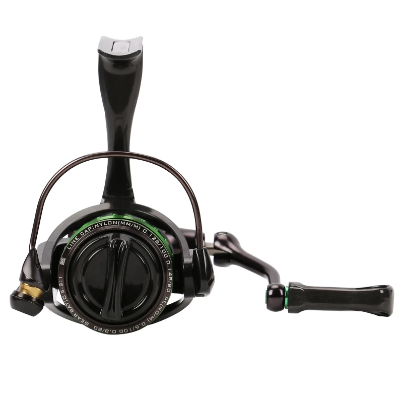 Carrete giratorio 1500s 800s 11BB, rueda de pesca de Metal 5,2: 1, bobina de línea de carbono de agua dulce de alta velocidad para barco Rock cuñas - imagen 3