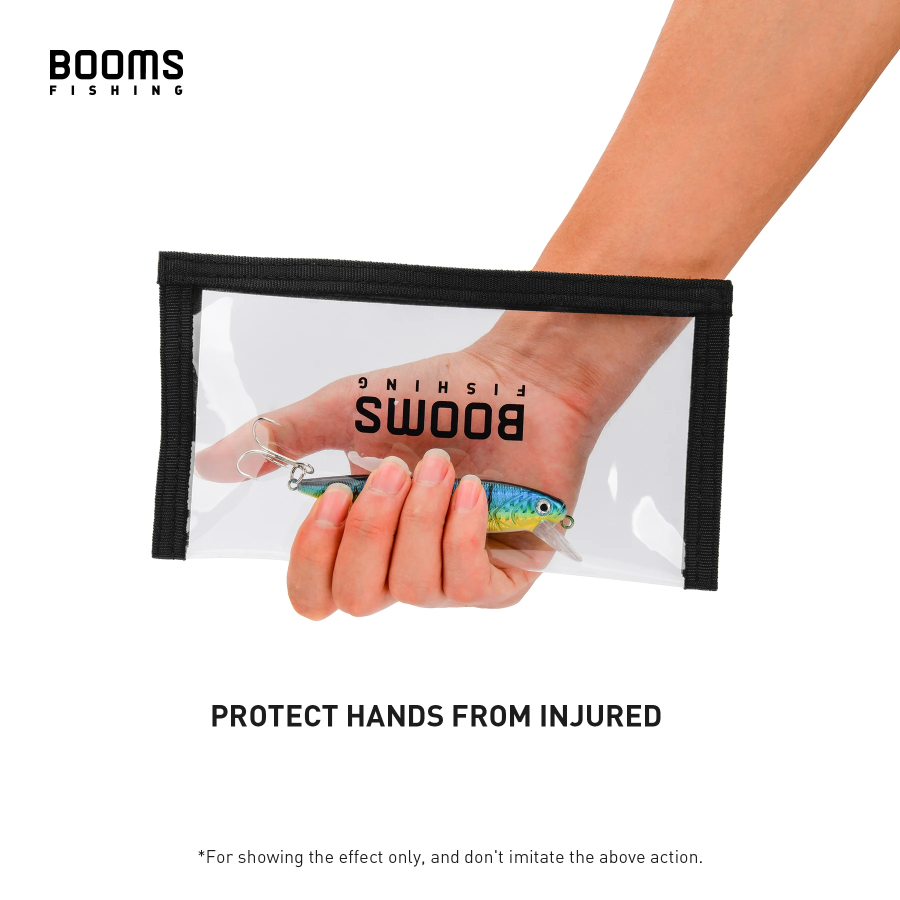 Booms Fishing LW1, 2 uds., ganchos de señuelo con vista clara, envolturas, bolsa para cuchara de señuelo, funda protectora portátil, herramienta de pesca, accesorios para cajas de aparejos - imagen 4