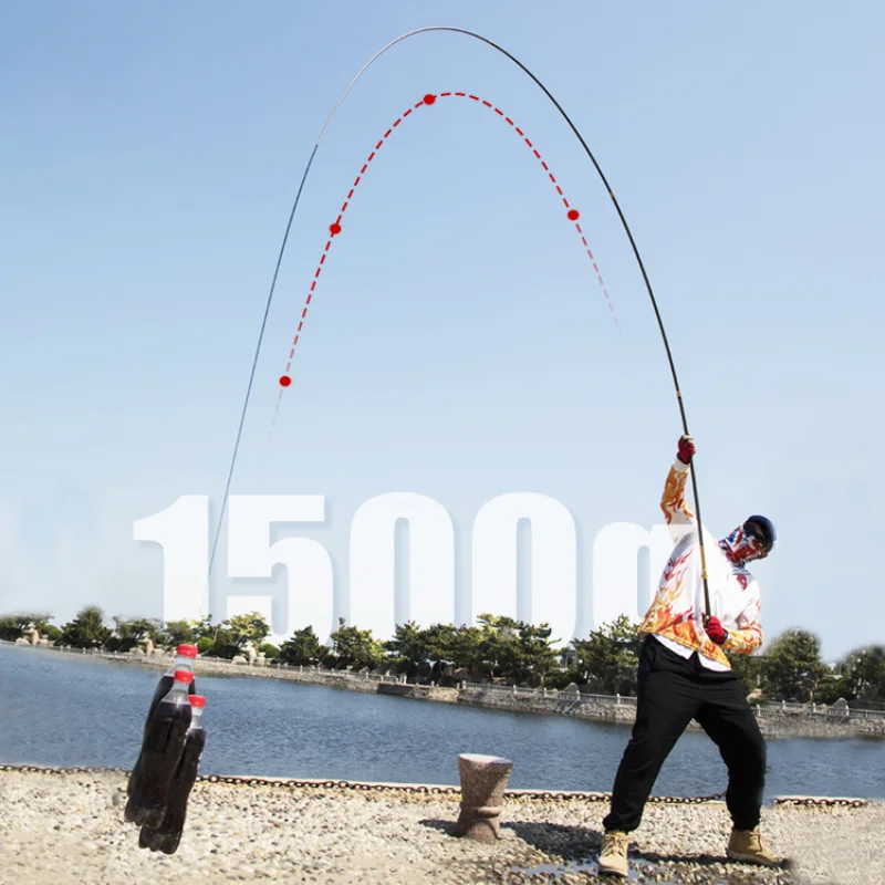 Caña De pescar ultraligera para carpa, caña De pescar ultraligera, superdura, De Taiwán, 28-tune, 3,6 m-7,2 m - imagen 5
